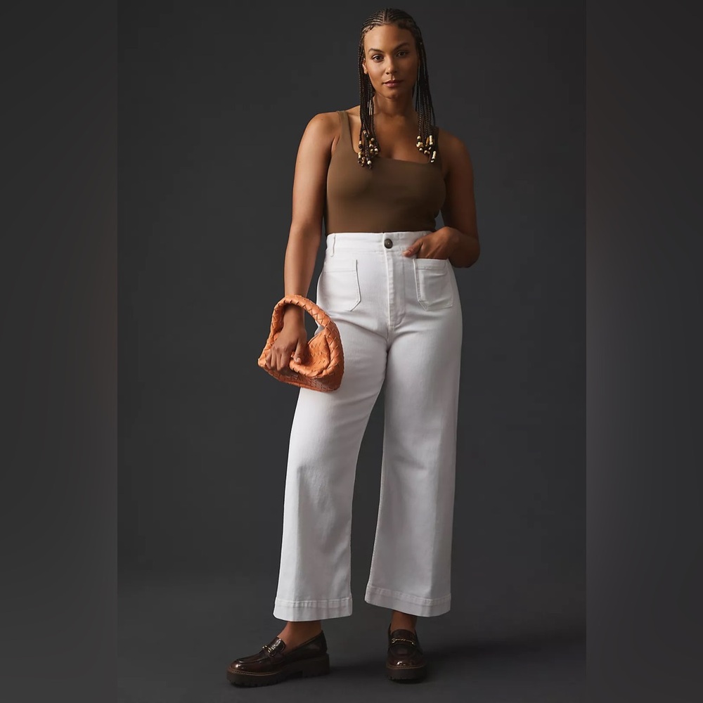 Anthropologie Maeve The Colette Crop Wide-Leg Jeans still Sold Online @$130! - Picture 4 of 16